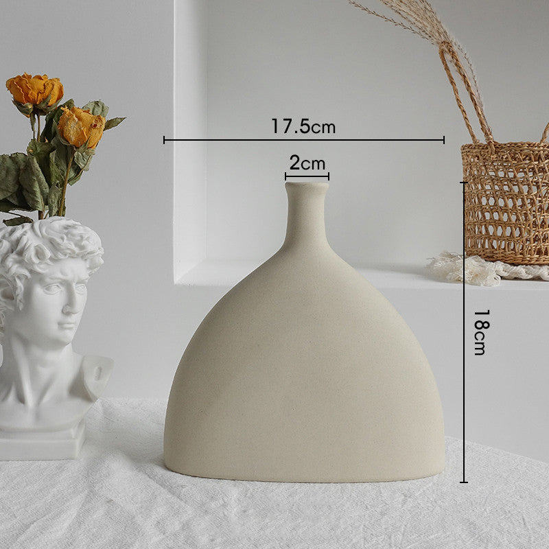 Simplicity Ceramic Vase Dry Flower Arrangement Home Decor