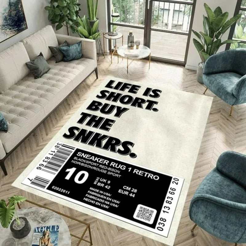Soft Sneaker Style Rug