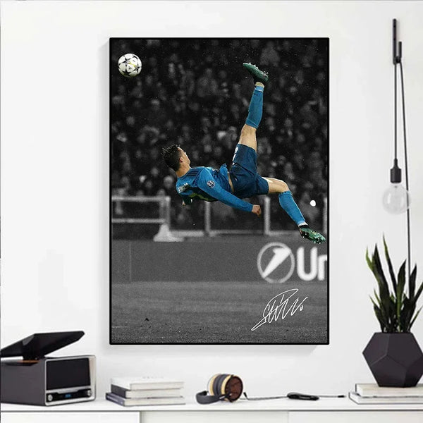 Dynamic Soccer Art Canvas