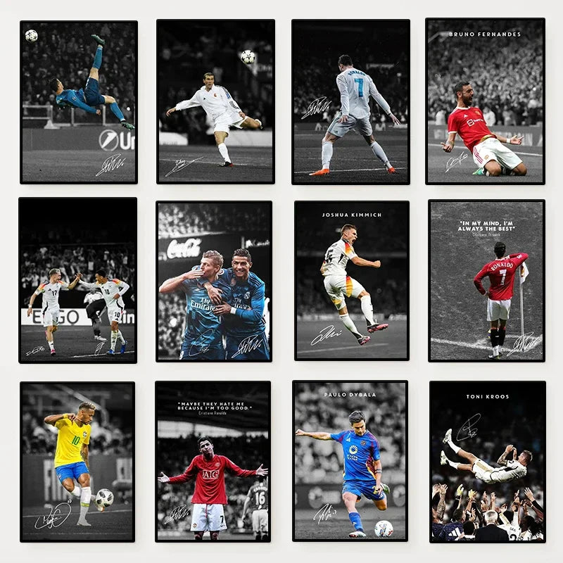 Dynamic Soccer Art Canvas