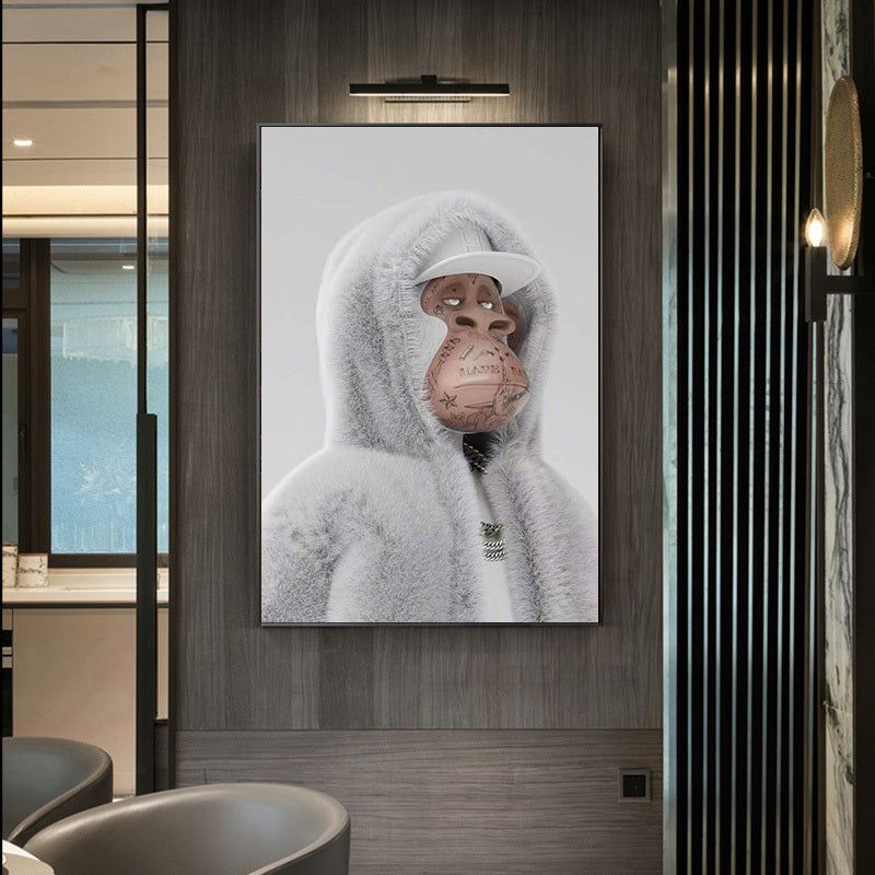 Painting Yacht Club Monkey Fashion Aesthetics